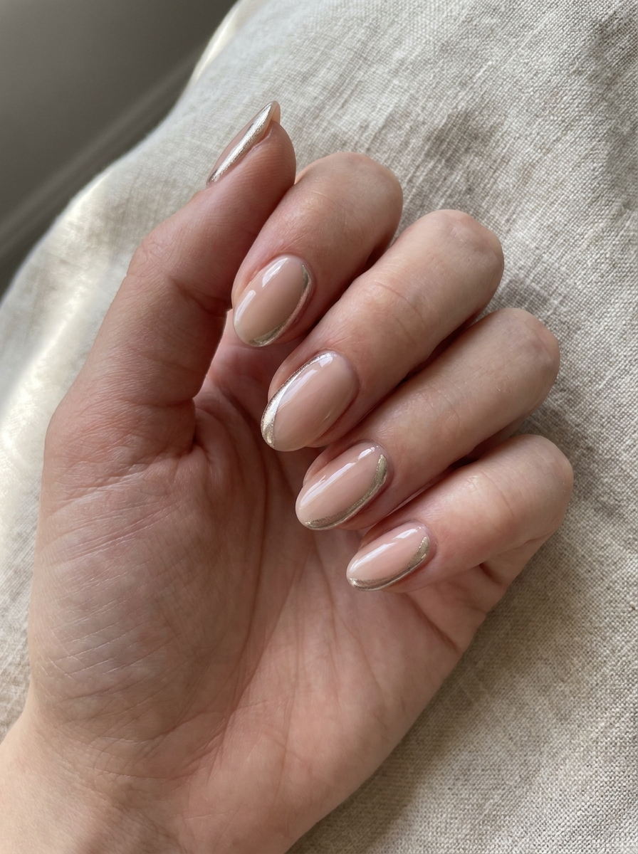 Side Chrome French Nails als French Chrome Nägel Inspiration 2026
